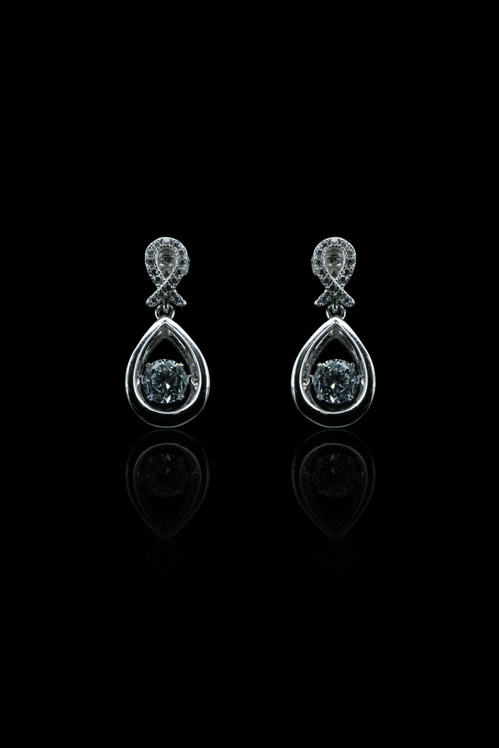 LVE019 DANCING STONE DROP EARRINGS