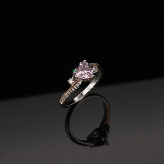 LVR012 Marquise, Brilliant Cut With Elevated Heart Shaped Ring