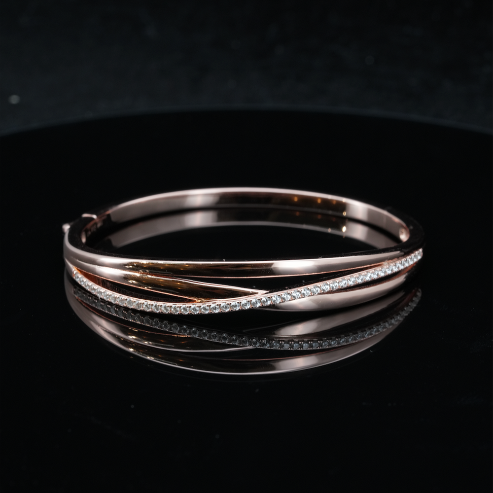 LVB019 TRIPLE WAVE BANGLE