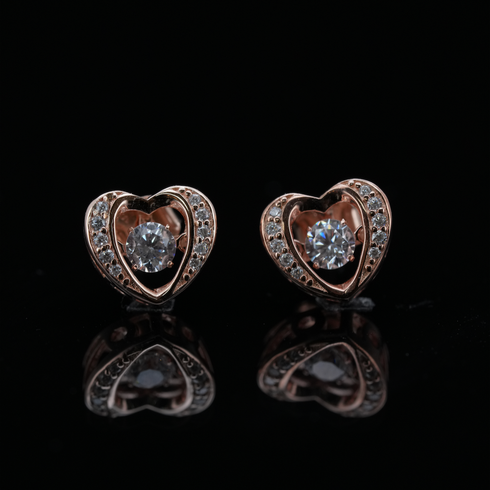 LVE009 DANCING HEART EARRINGS