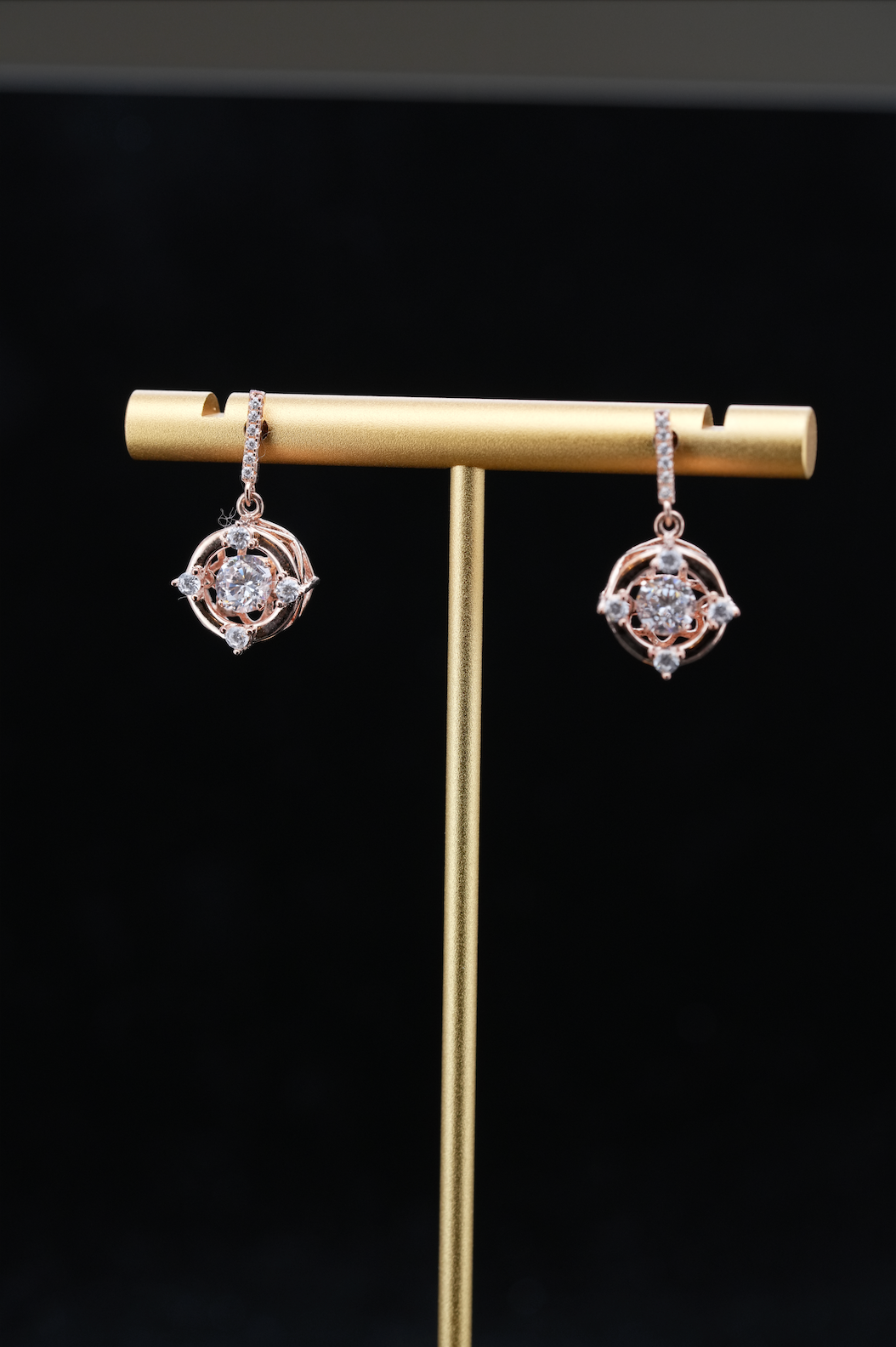 
                  
                    LVE052 ROUND HALO DANCING STONE DROP EARRINGS
                  
                