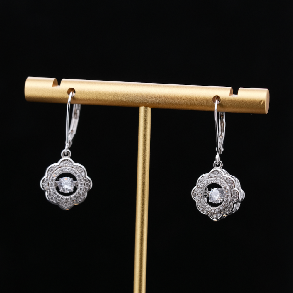 
                  
                    LVE029 SPARKLE FLOWER DANCING STONE DROP EARRINGS
                  
                