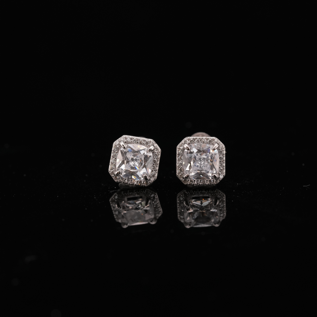 
                  
                    LVE035 SPARKLE SQUARE HALO STUD EARRINGS
                  
                