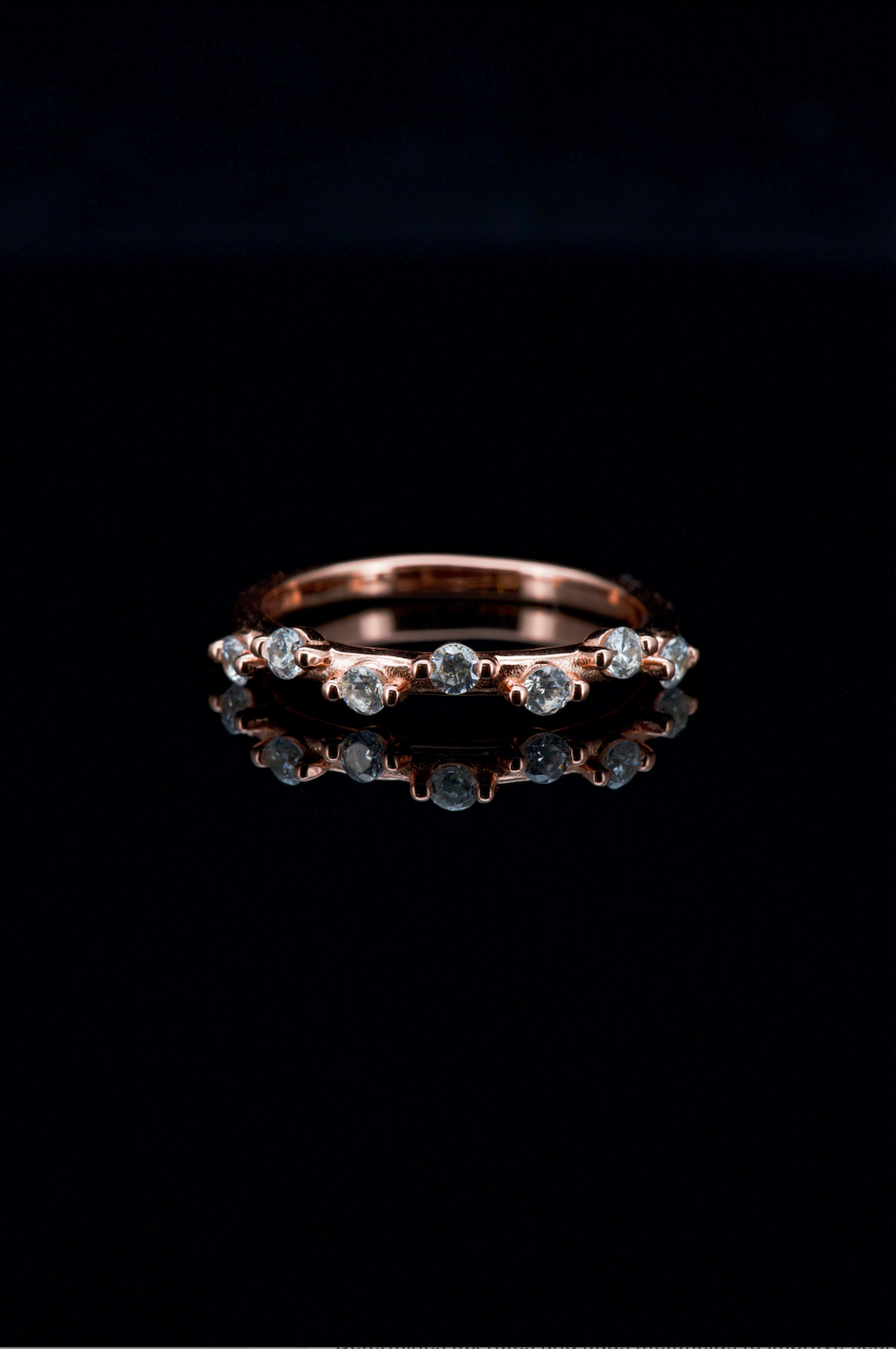 LVR049 SPARKLE BAND RING