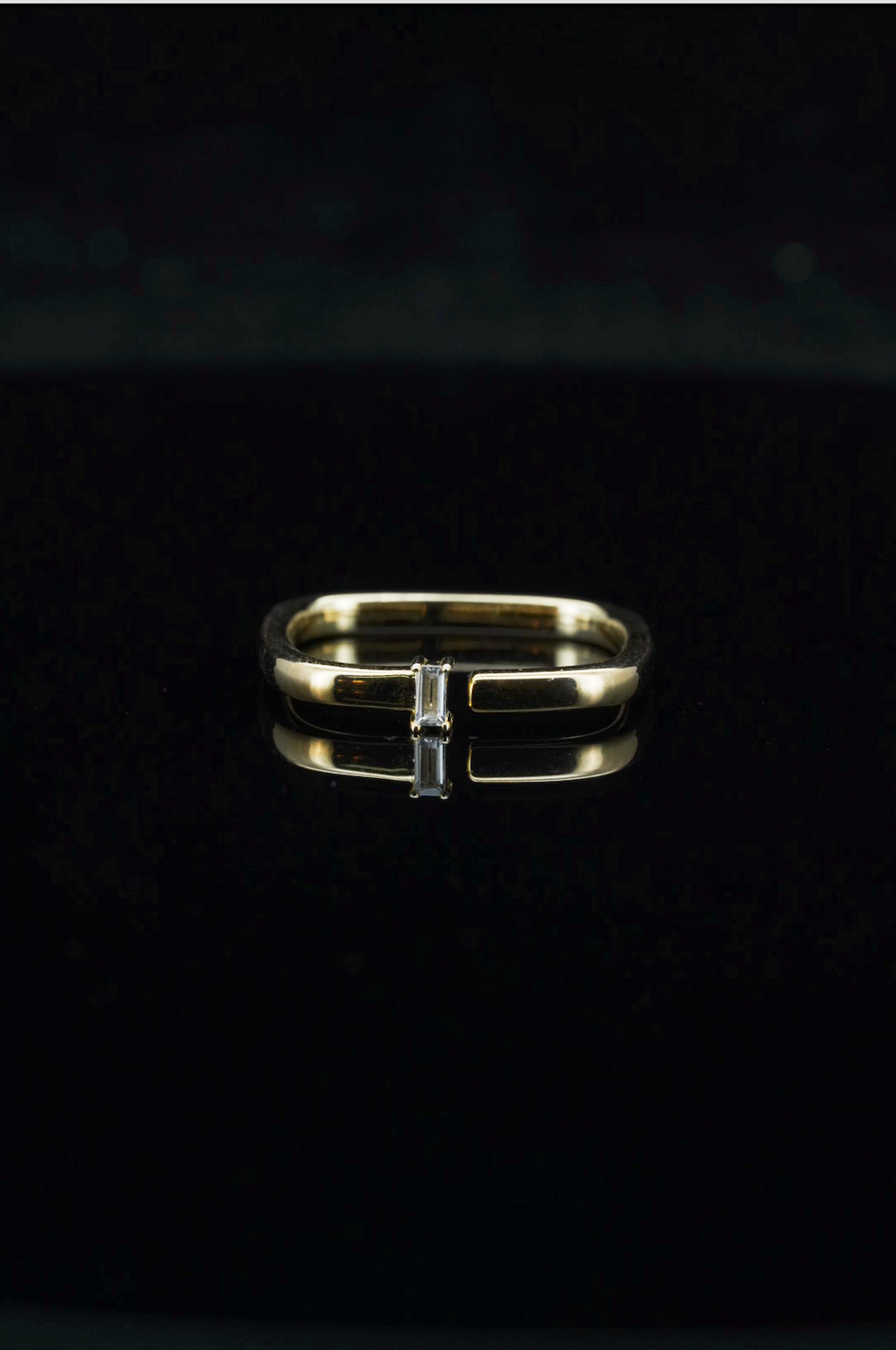 LVR033 BAGUE PAVÉE CARRÉE