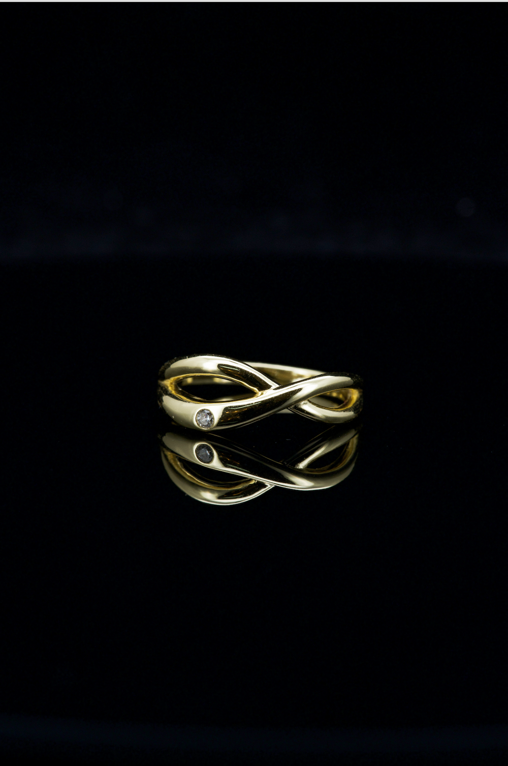 LVR042 INFINITY INTWINED RING