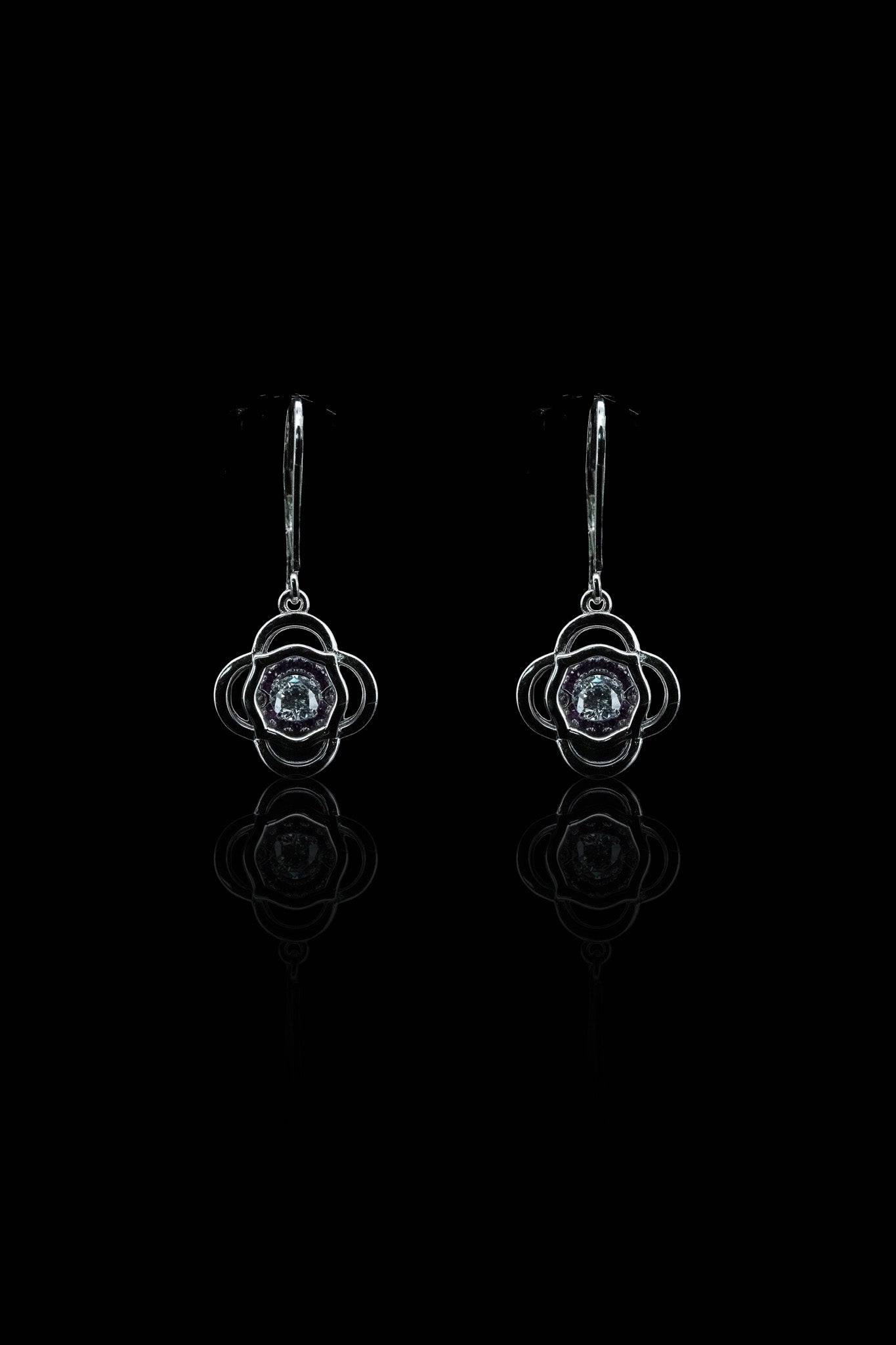 LVE030 花舞石吊墜耳環