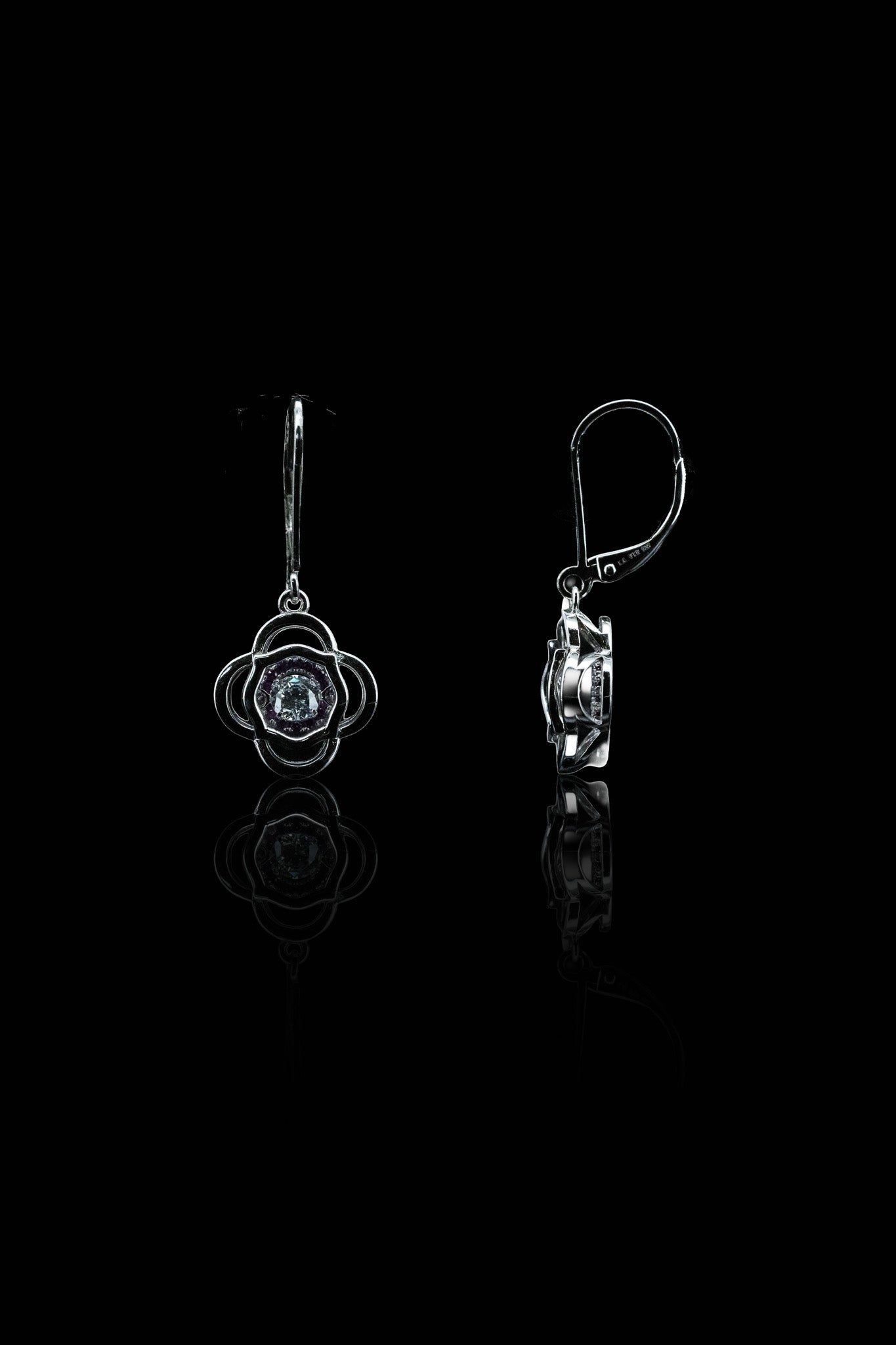 LVE030 花舞石吊墜耳環