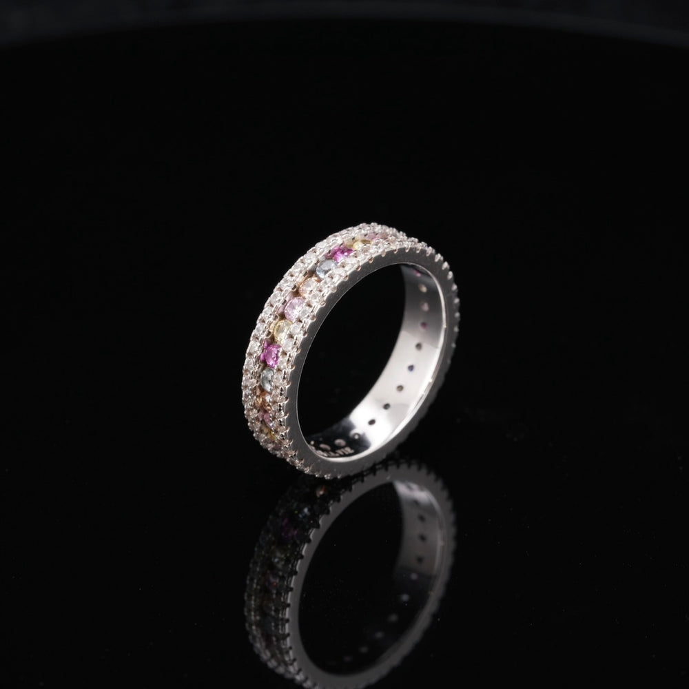 LVR005 RAINBOW COCKTAIL RING