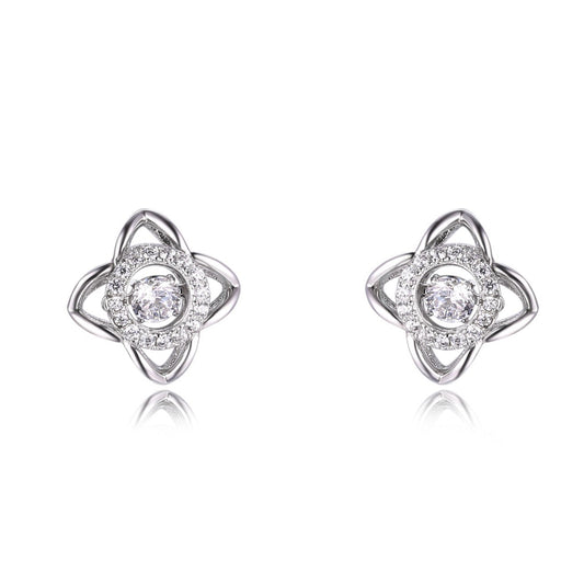 LVE007 Star Dancing Stone Stud Earrings