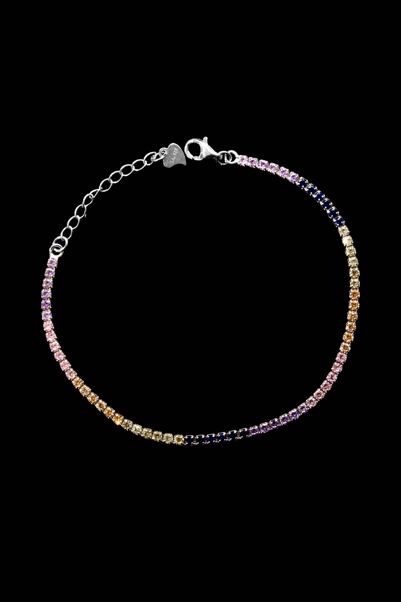 LVB011 RAINBOW COLOR TENNIS BRACELET