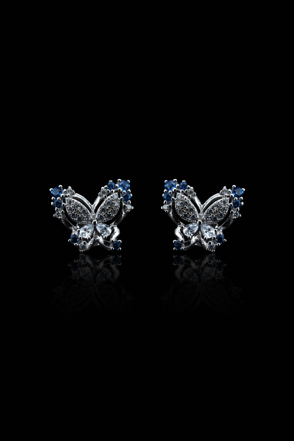 LVE021 SPARKLE BUTTERFLY EARRINGS