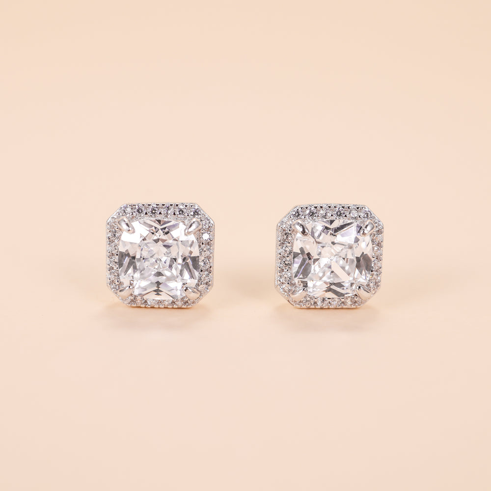 
                  
                    LVE035 SPARKLE SQUARE HALO STUD EARRINGS
                  
                