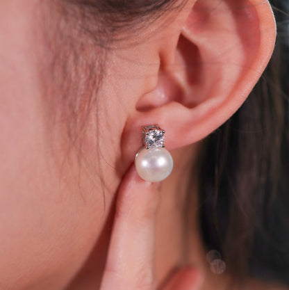 LVE041 Freshwater Cultured Pearl Stud Earring