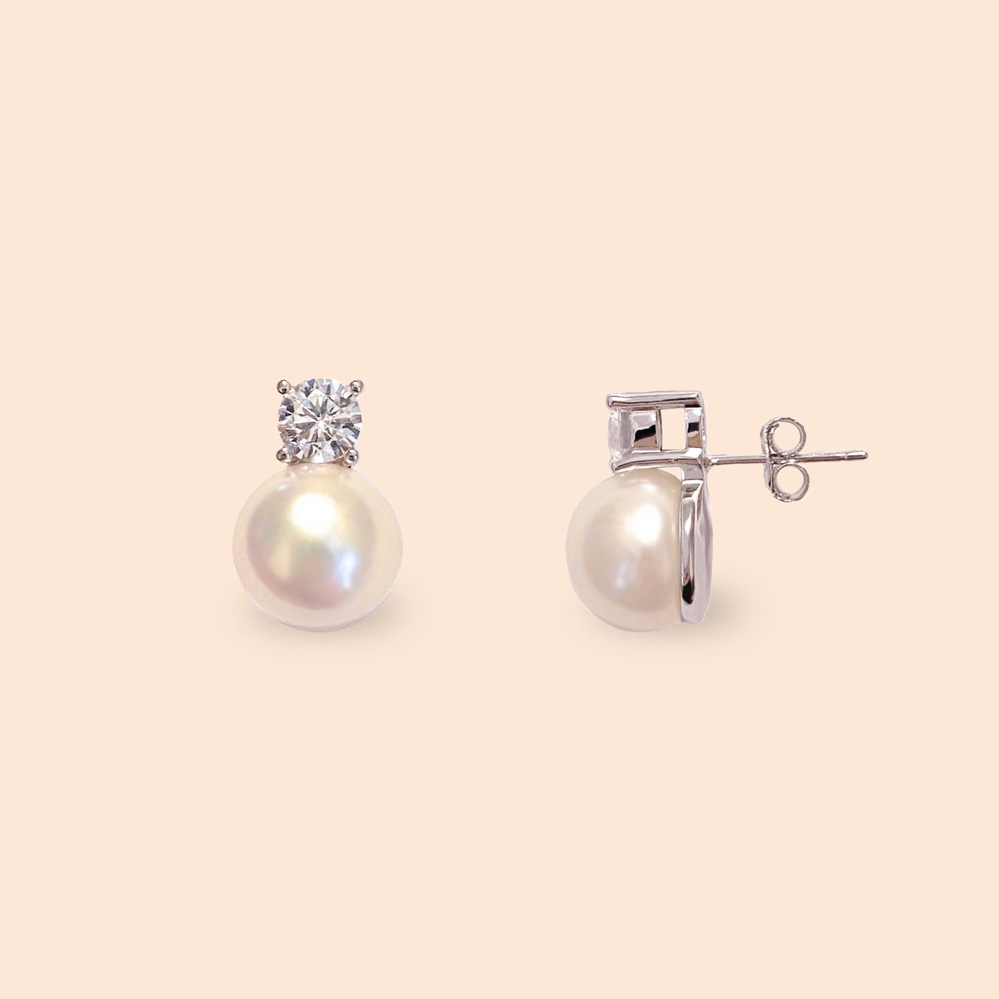 LVE041 Freshwater Cultured Pearl Stud Earring