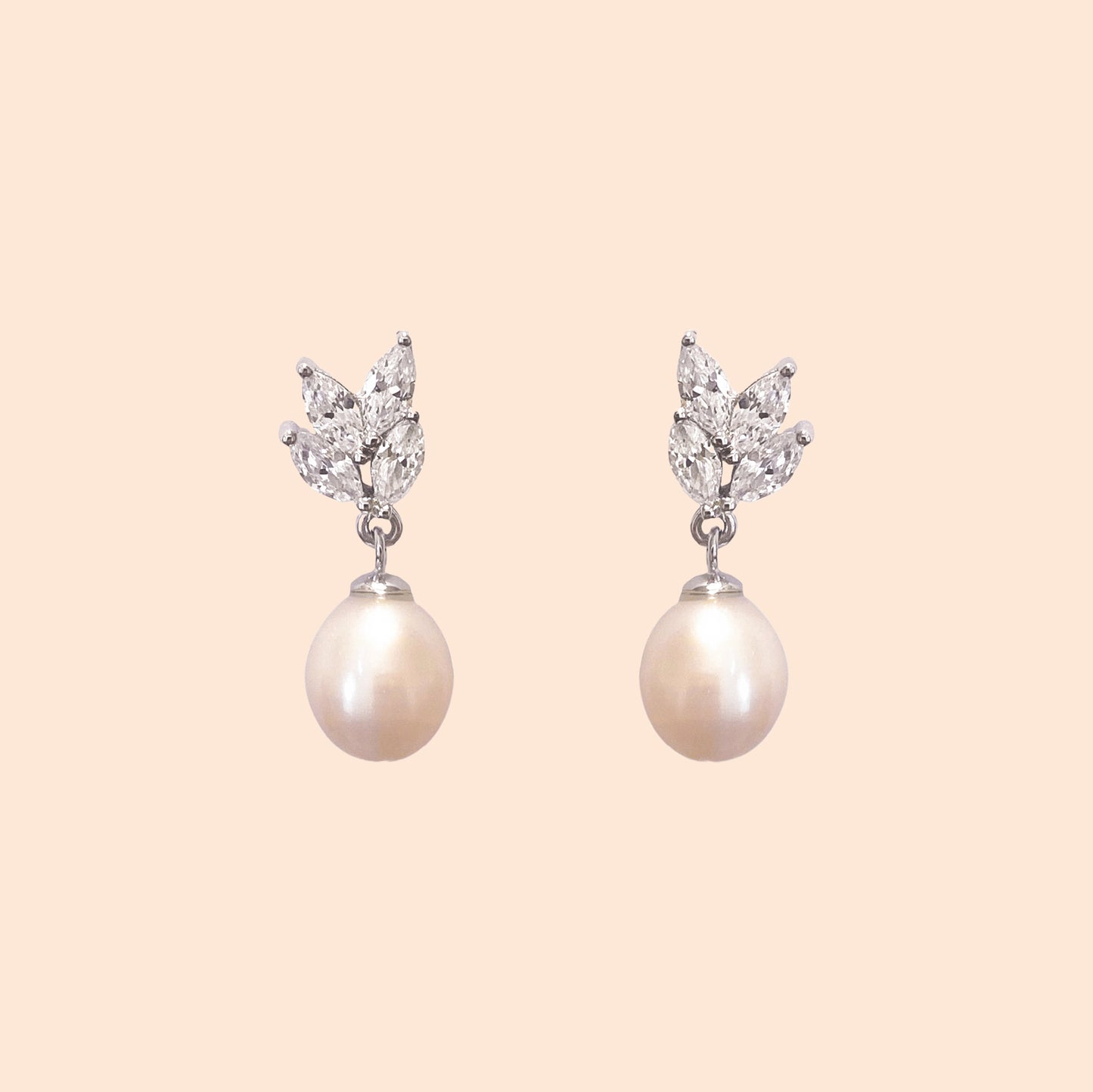 LVE043 Freshwater Cultured Pearl Drop Earrings