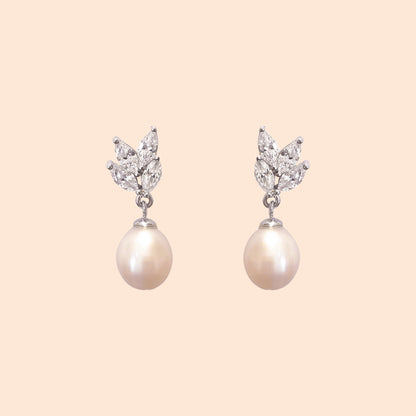 LVE043 Freshwater Cultured Pearl Drop Earrings