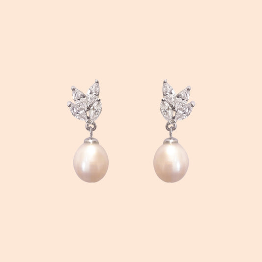 LVE043 Freshwater Cultured Pearl Drop Earrings