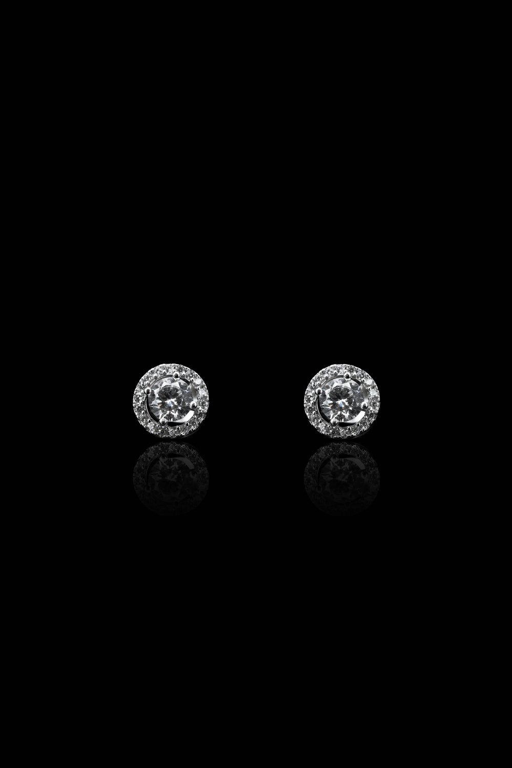 LVE051 HALO SPARKLE STUD EARRINGS