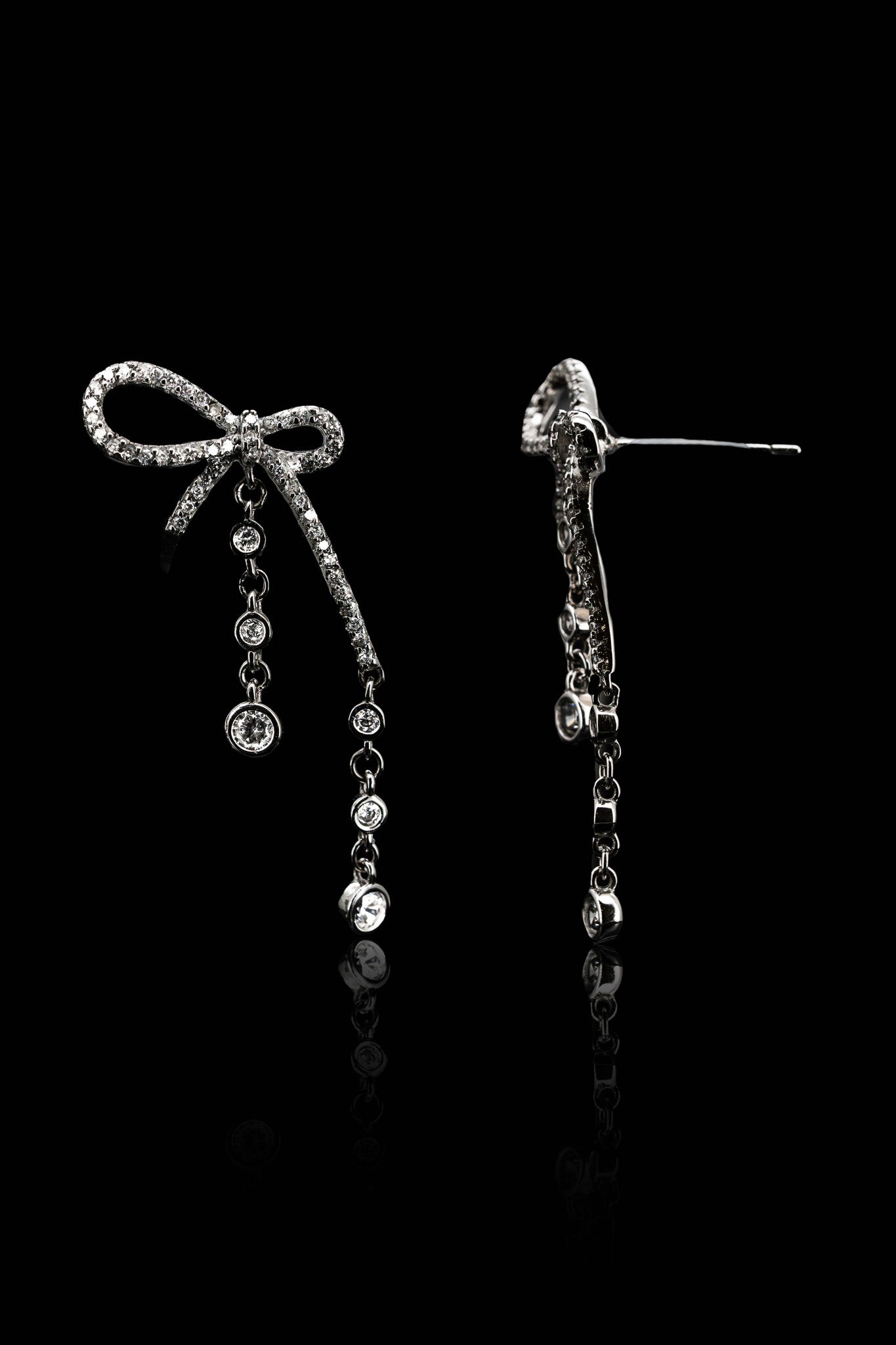 LVE067 ROSETTE DROP EARRINGS