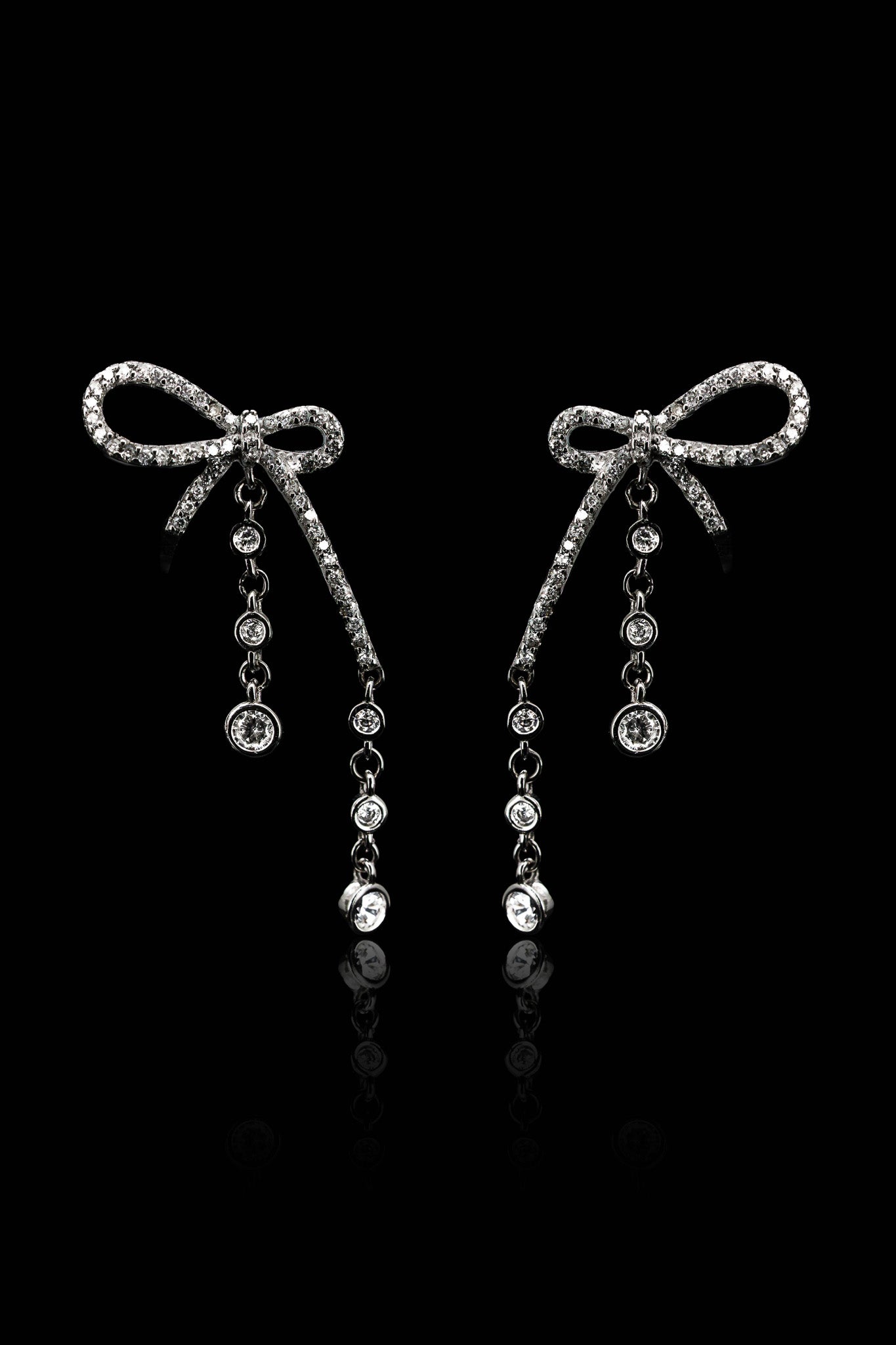 LVE067 ROSETTE DROP EARRINGS