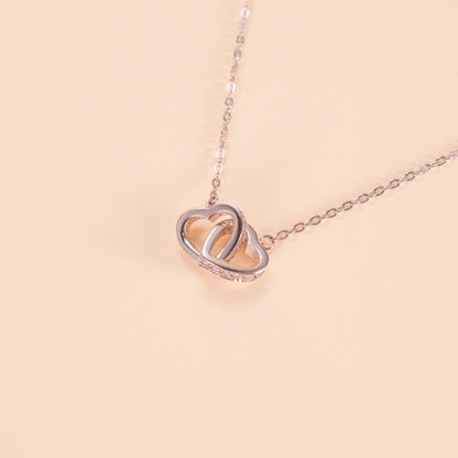 LVN038 Double Heart Necklace