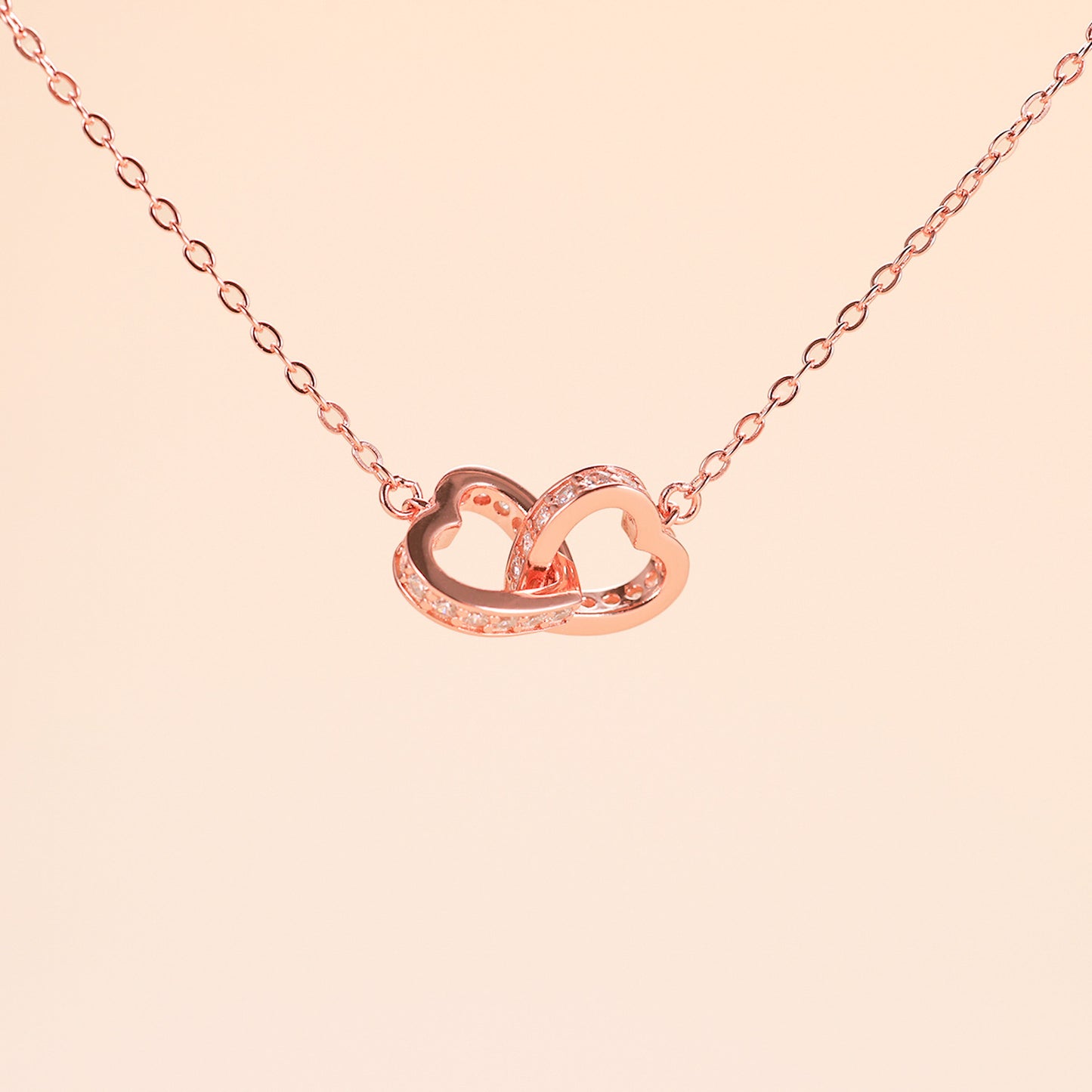 LVN038 Double Heart Necklace