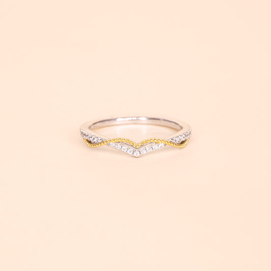 LVR030 V-Shape Crown Ring