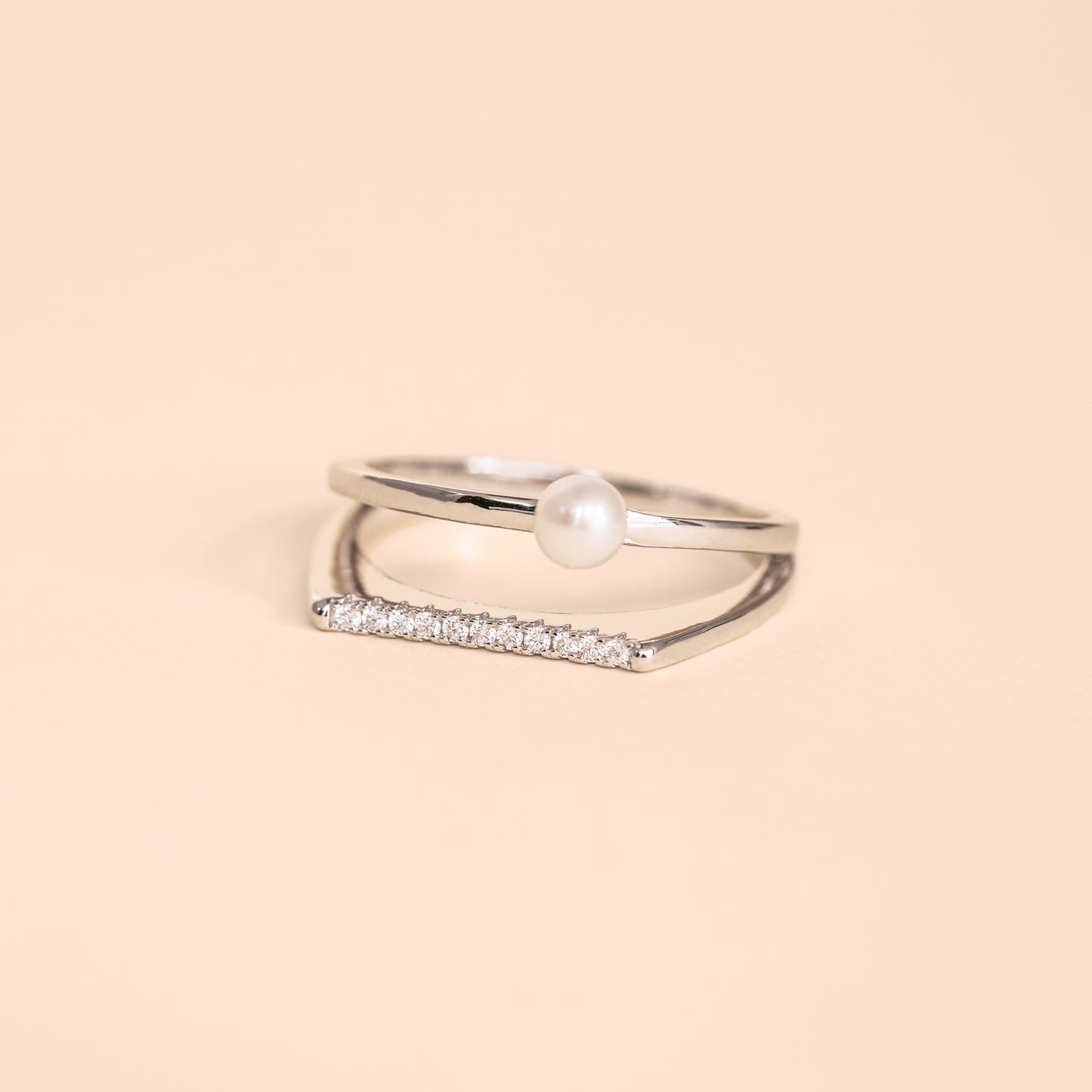 LVR037 Double layer with Pearl Ring