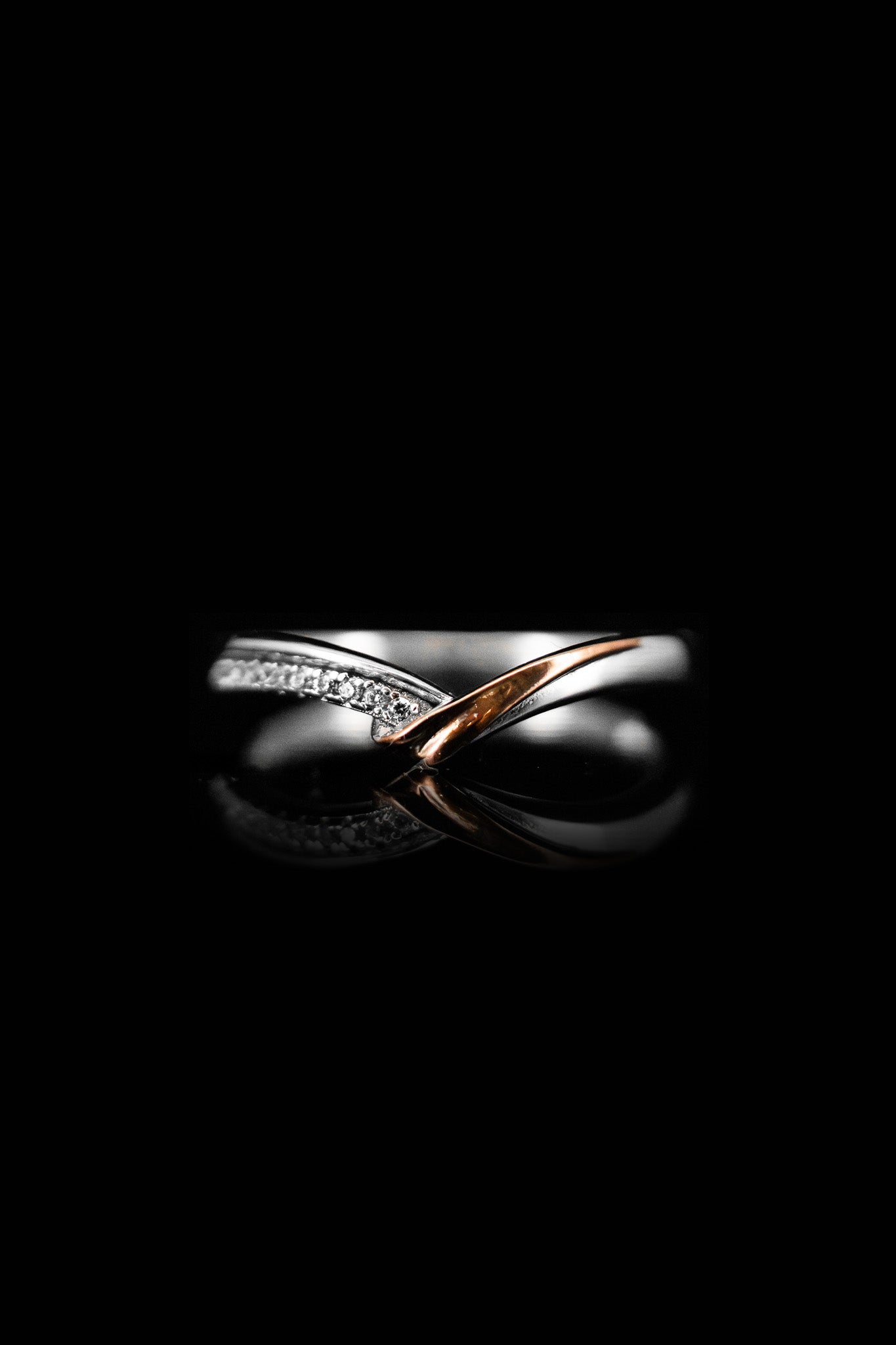 LVR047 WISHBONE RING - GLEAMING FLOW
