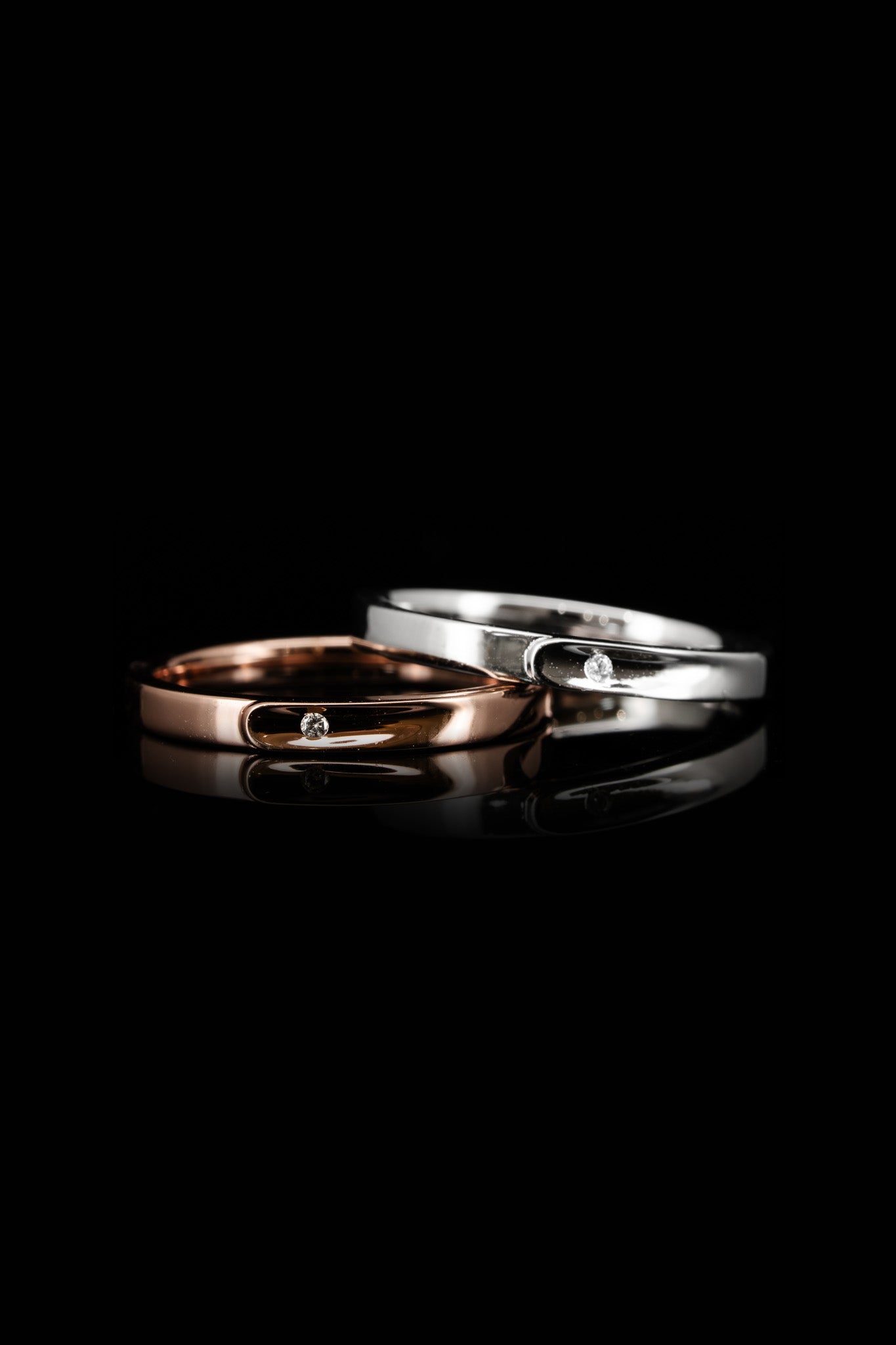 LVR082 LVR083 TIMELESS DUO COUPLE RINGS